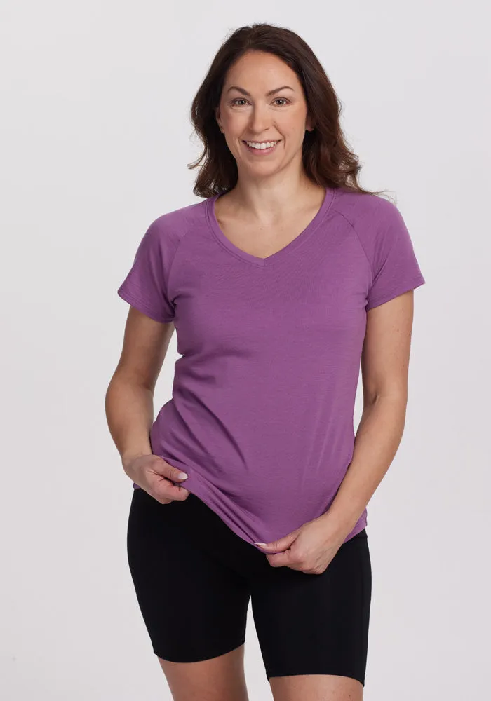 Clearance - Mia Short Sleeve V Neck