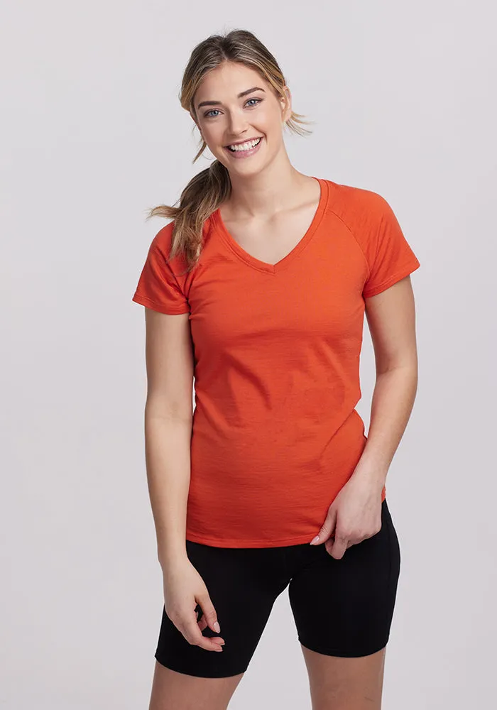 Clearance - Mia Short Sleeve V Neck