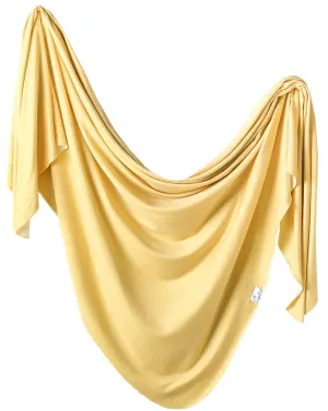 Copper Pearl Marigold Knit Swaddle Blanket