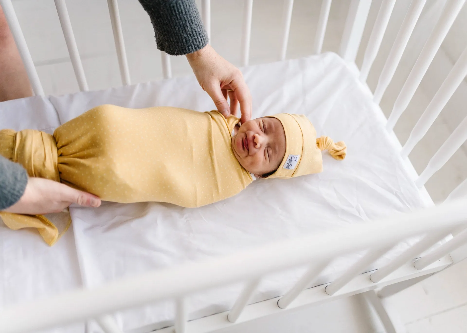 Copper Pearl Marigold Knit Swaddle Blanket