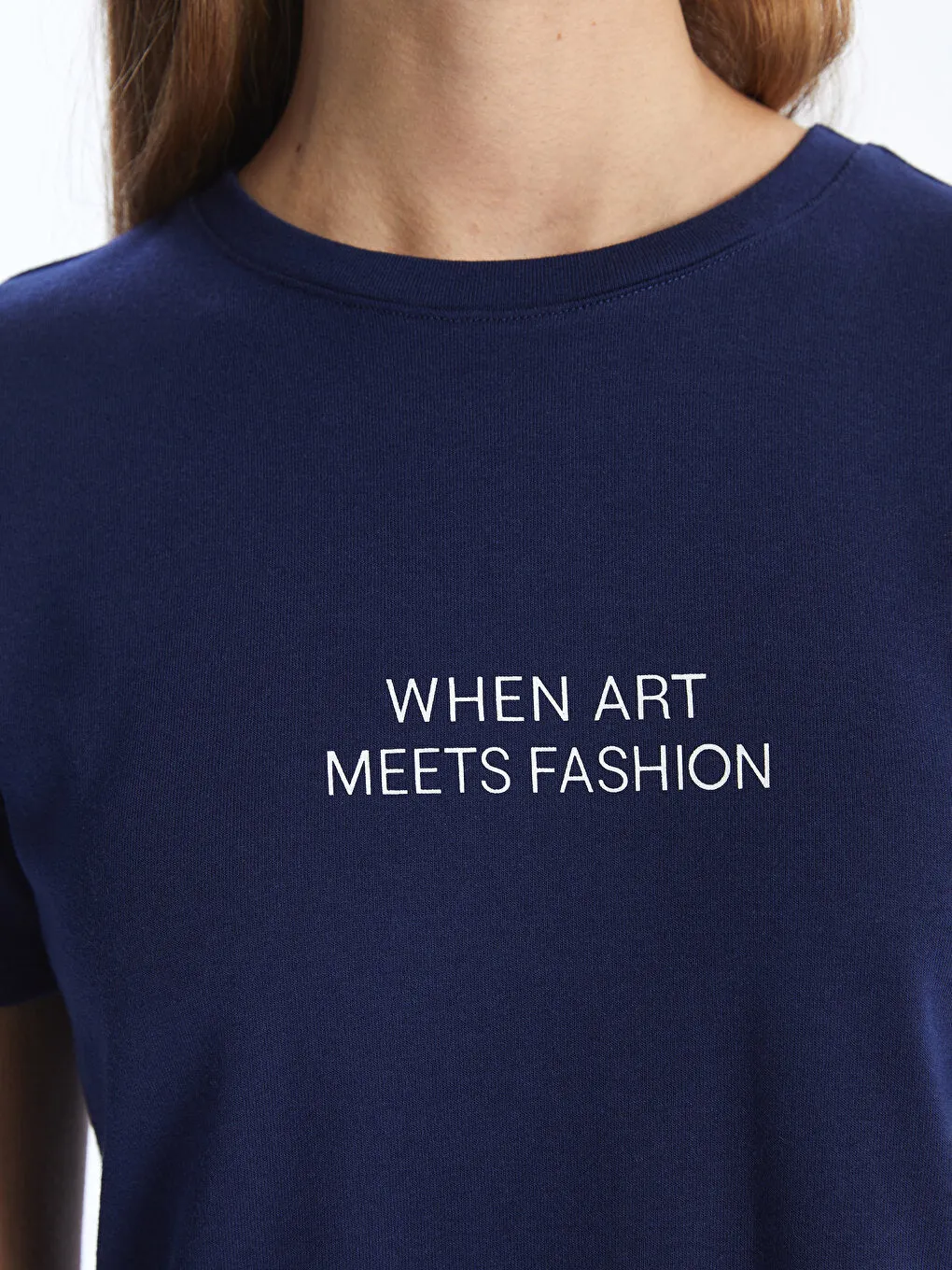 Crew Neck Printed Short Sleeve Women's T-Shirt