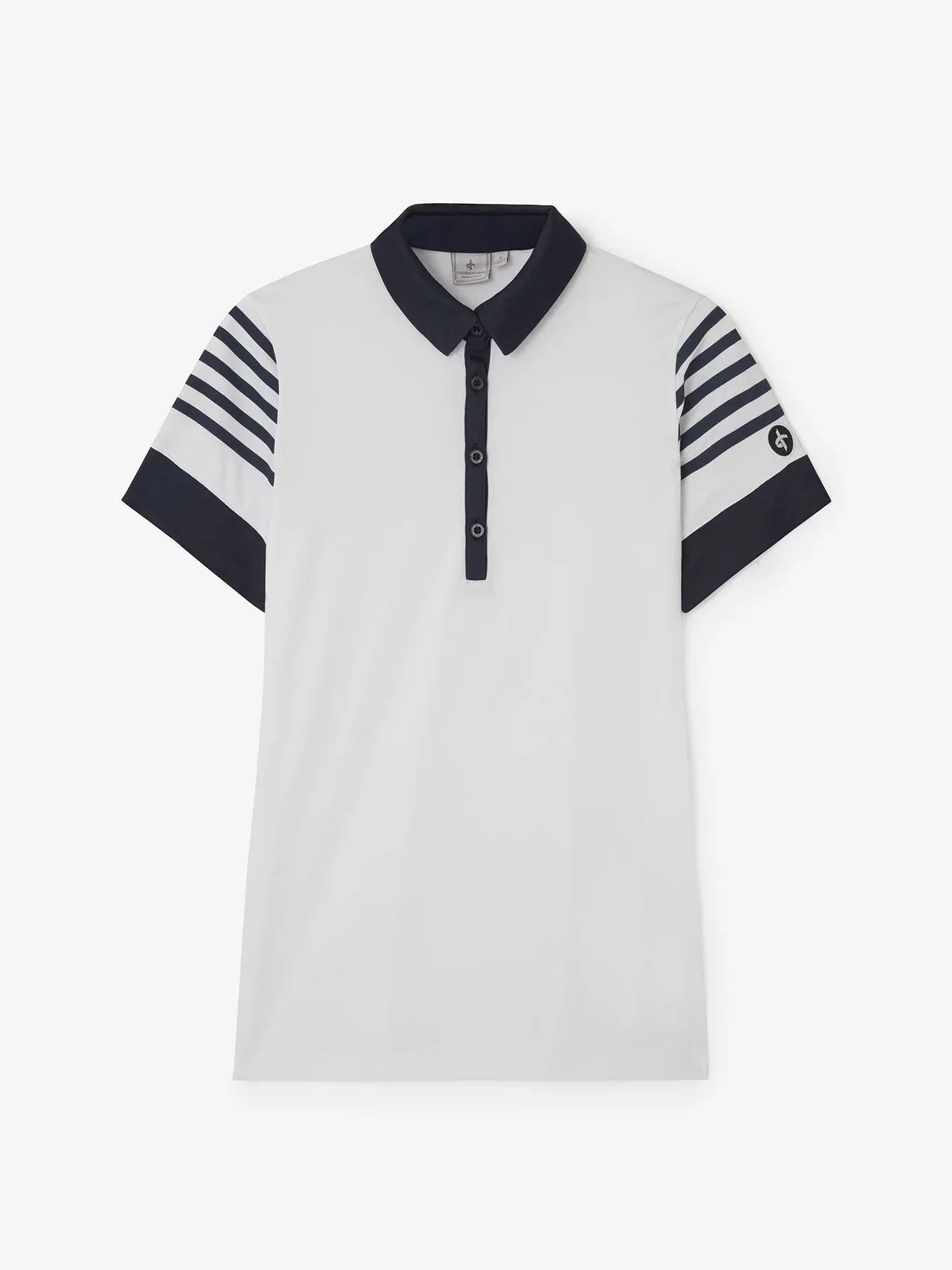Cross Sportswear Womens Sporty Polo Short Sleeve - WHITE
