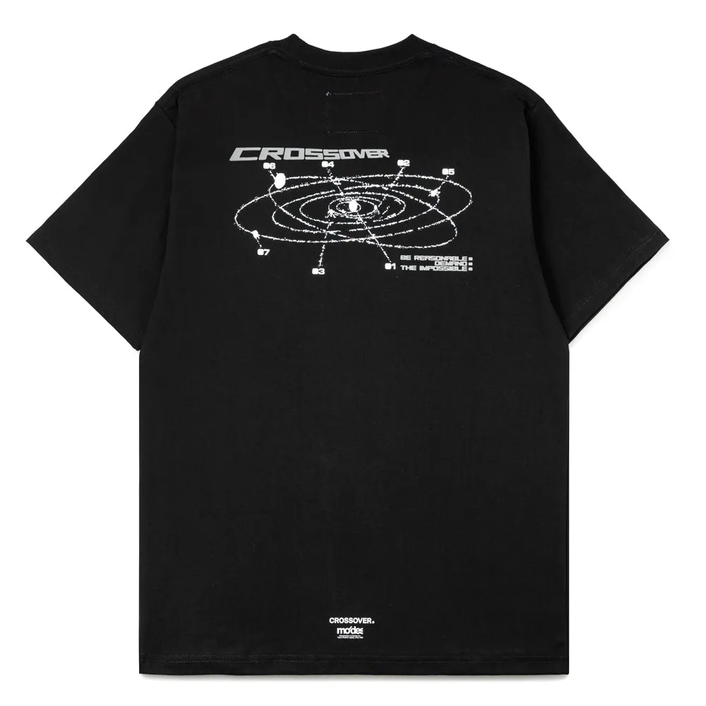 CROSSOVER x mo'des  "Solaris" Tee | Black