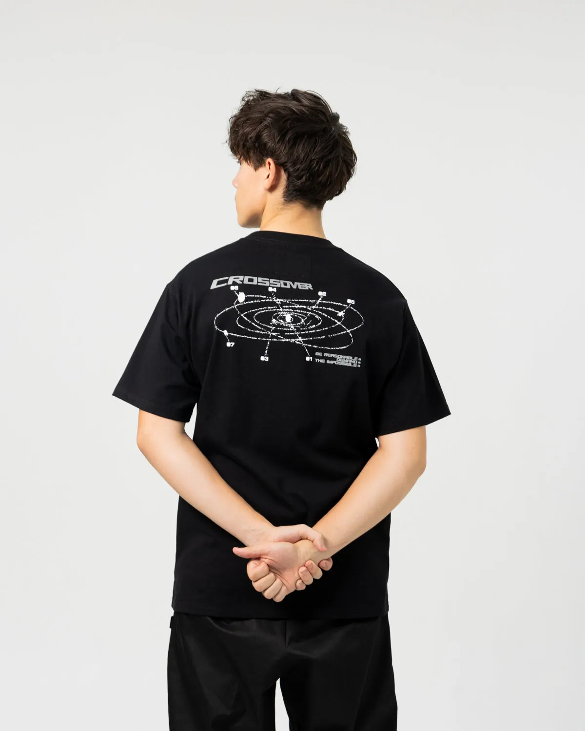 CROSSOVER x mo'des  "Solaris" Tee | Black
