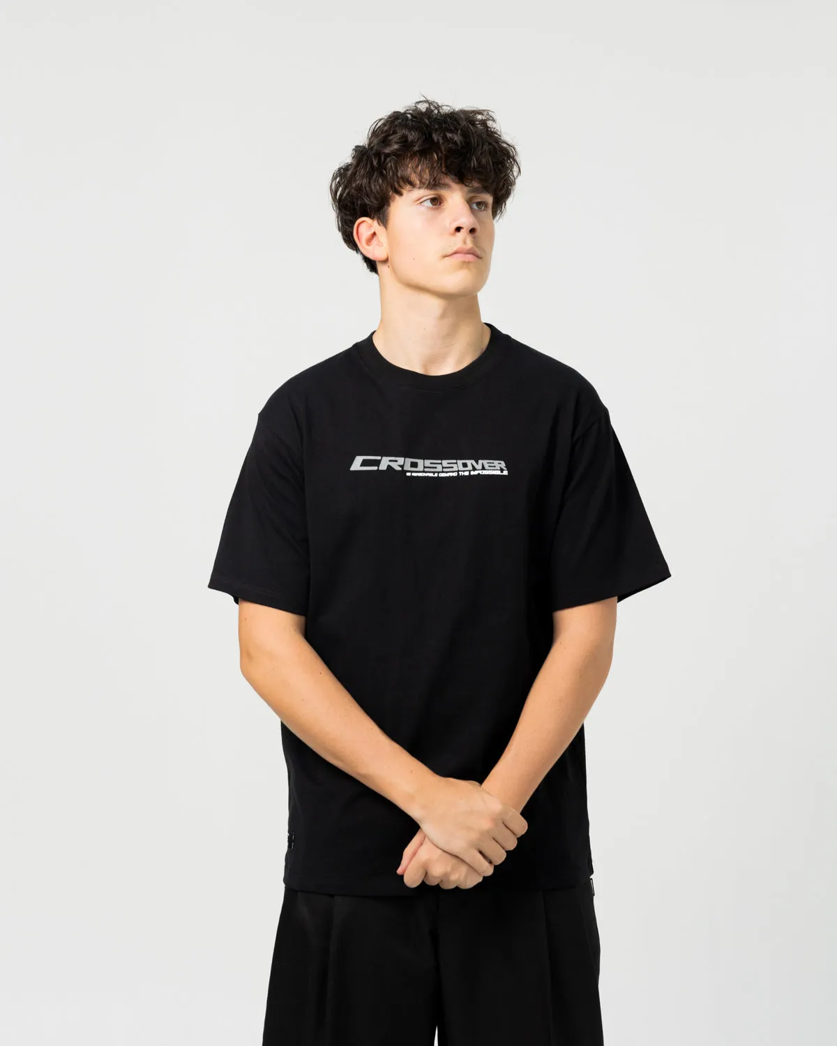 CROSSOVER x mo'des  "Solaris" Tee | Black