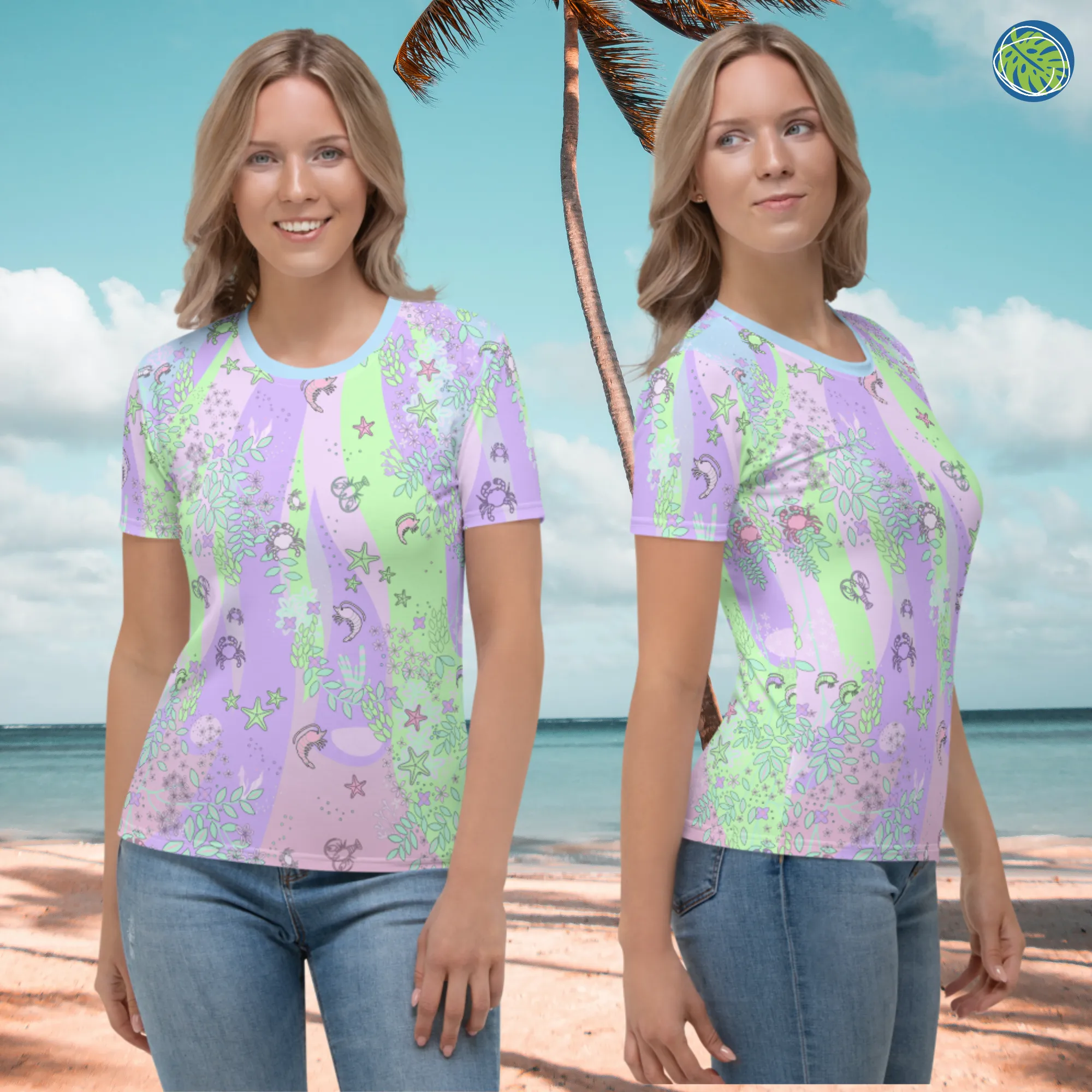 Crustaceancore Women's T-shirt | Ocean Blush