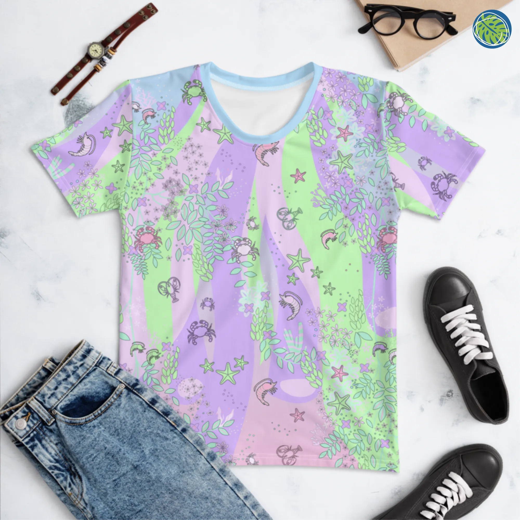 Crustaceancore Women's T-shirt | Ocean Blush