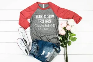 Custom Raglan Shirt | Unisex Triblend
