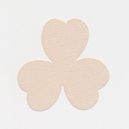 Cut Flower - Three Petals (Chiffon) #163 Milky Pink
