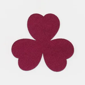 Cut Flower - Three Petals (Satin) #43 Garnet