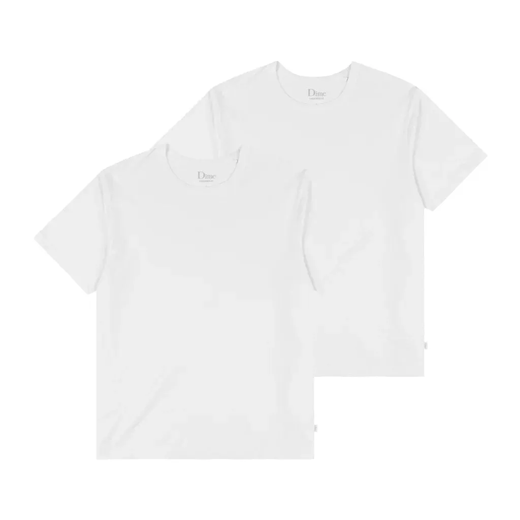 Dime MTL 2-Pack T-Shirts White