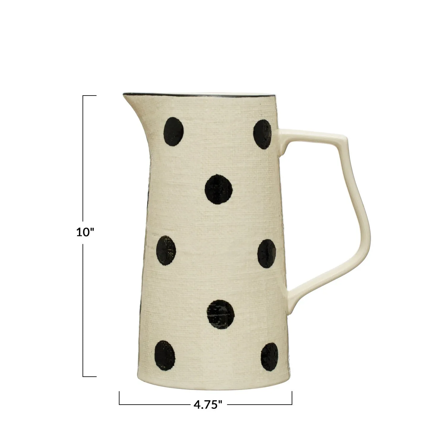 Dots & Linen Pitcher