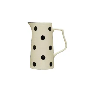 Dots & Linen Pitcher