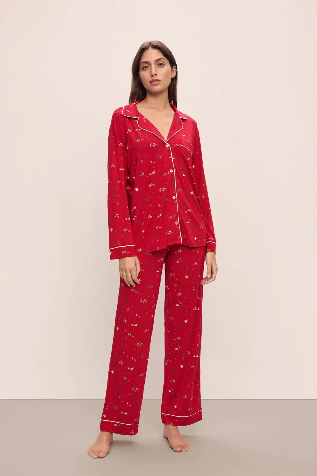 Eberjey Gisele Printed Long PJ Set
