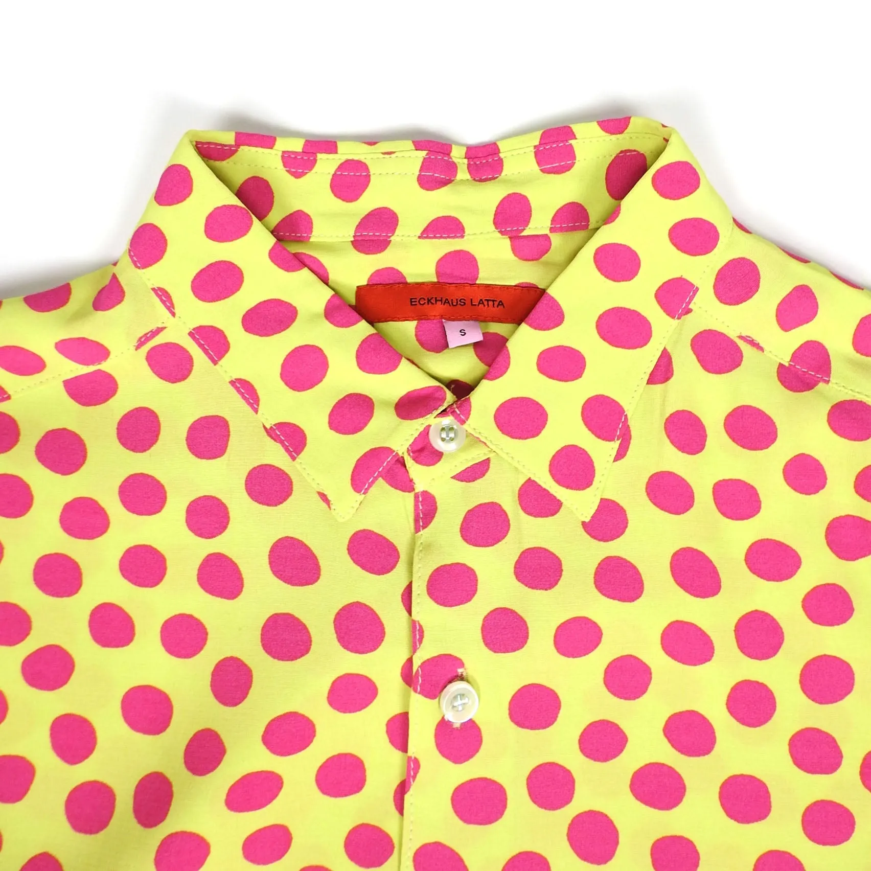 Eckhaus Latta Polka Dot Shirt Size Small