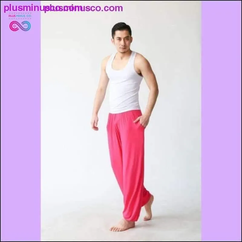 Elastic Waist Modal Tai Chi Yoga Loose Baggy Harem Pants Men