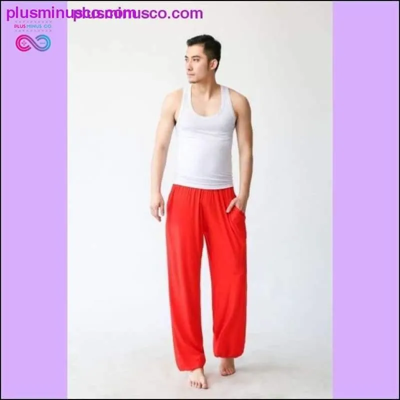 Elastic Waist Modal Tai Chi Yoga Loose Baggy Harem Pants Men