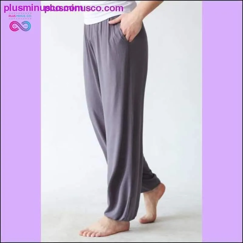 Elastic Waist Modal Tai Chi Yoga Loose Baggy Harem Pants Men