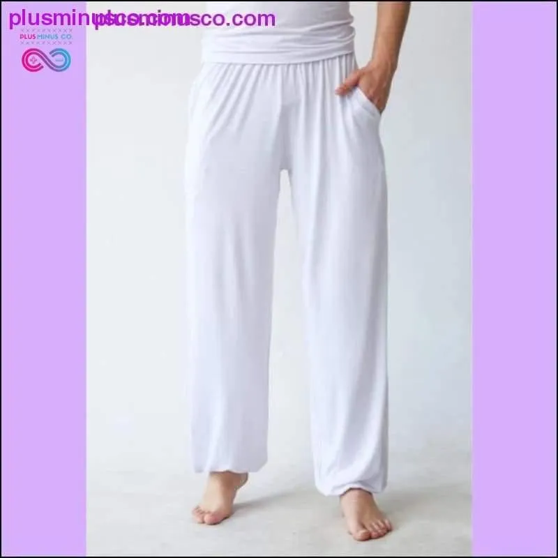 Elastic Waist Modal Tai Chi Yoga Loose Baggy Harem Pants Men
