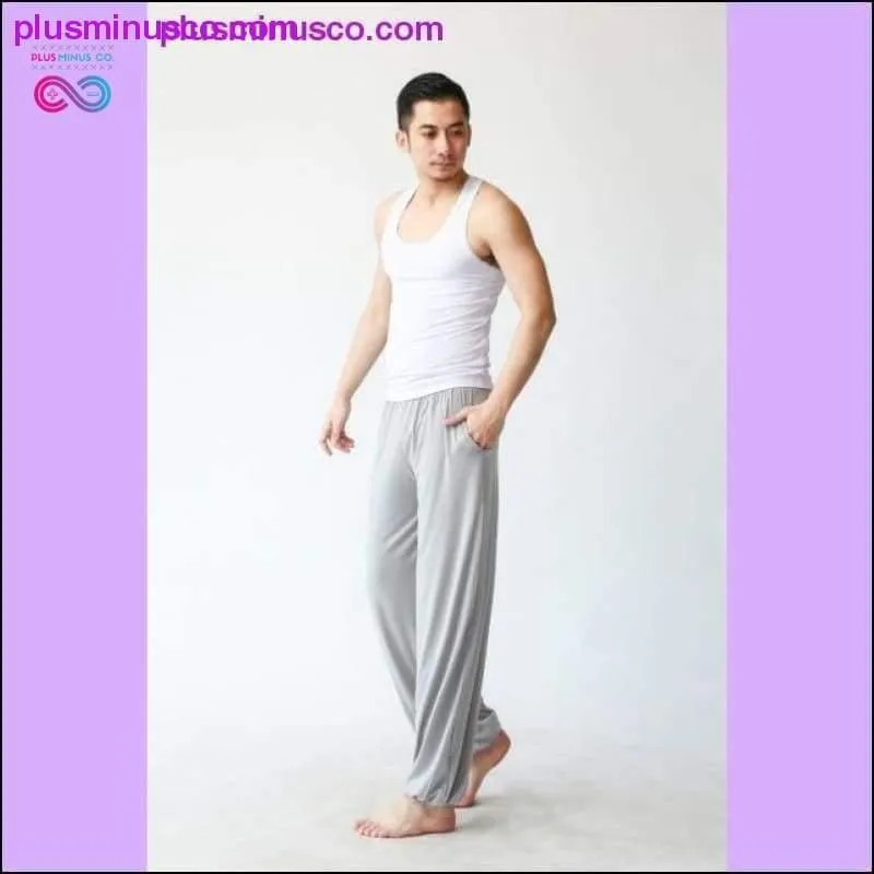 Elastic Waist Modal Tai Chi Yoga Loose Baggy Harem Pants Men