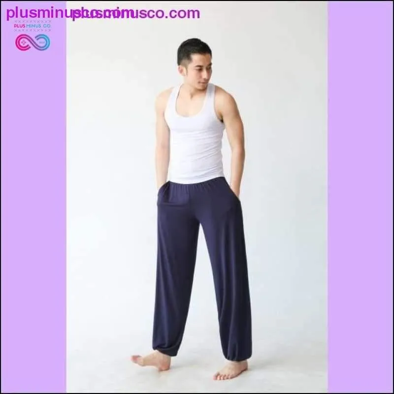 Elastic Waist Modal Tai Chi Yoga Loose Baggy Harem Pants Men