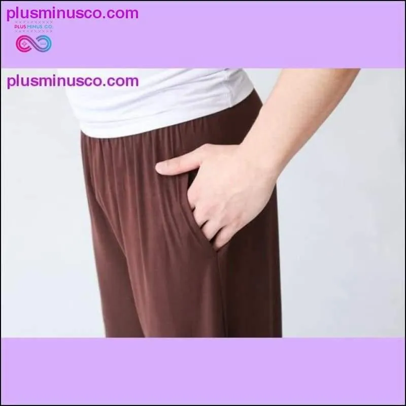 Elastic Waist Modal Tai Chi Yoga Loose Baggy Harem Pants Men