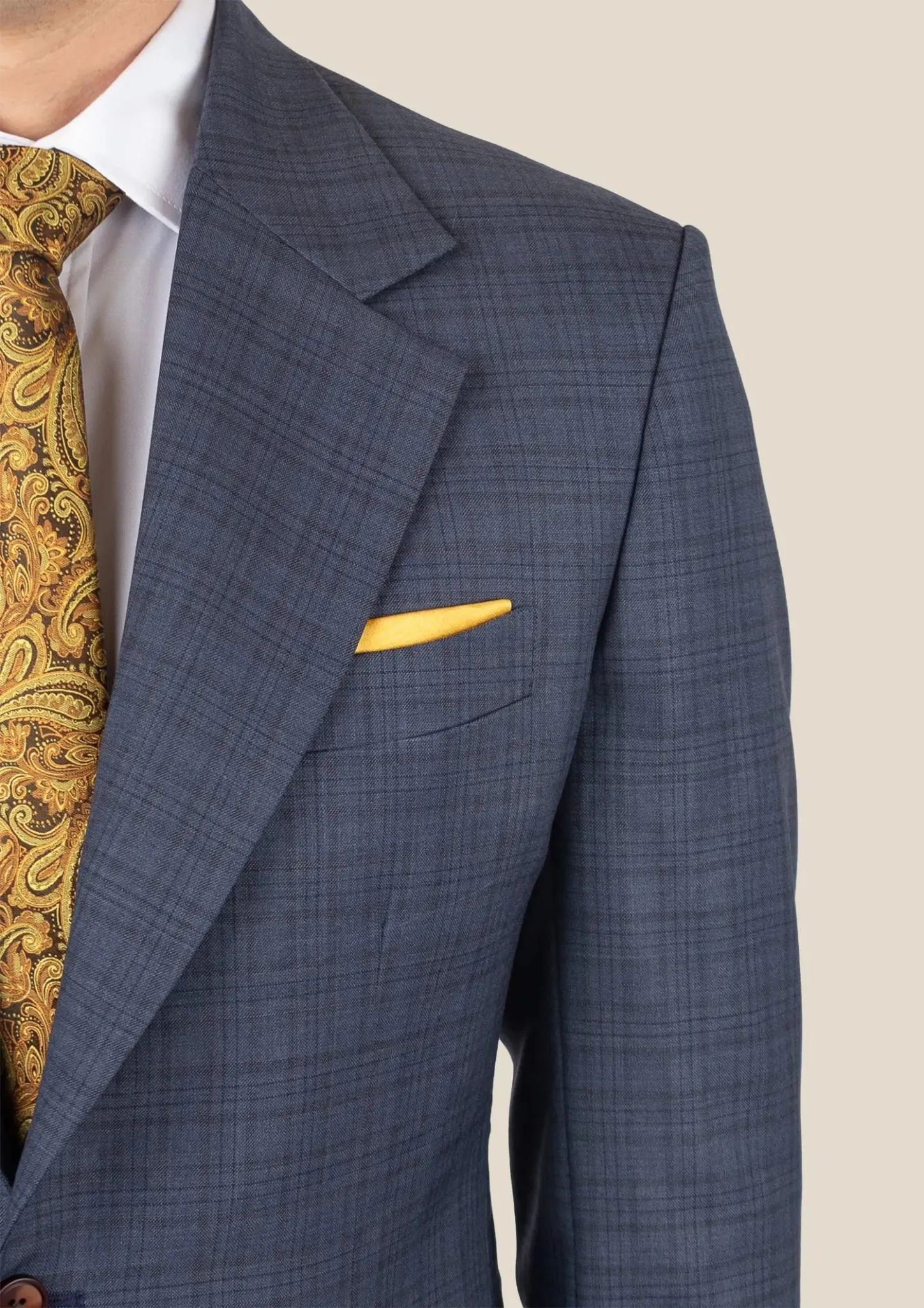 Ellis Twilight Blue Plaid Suit