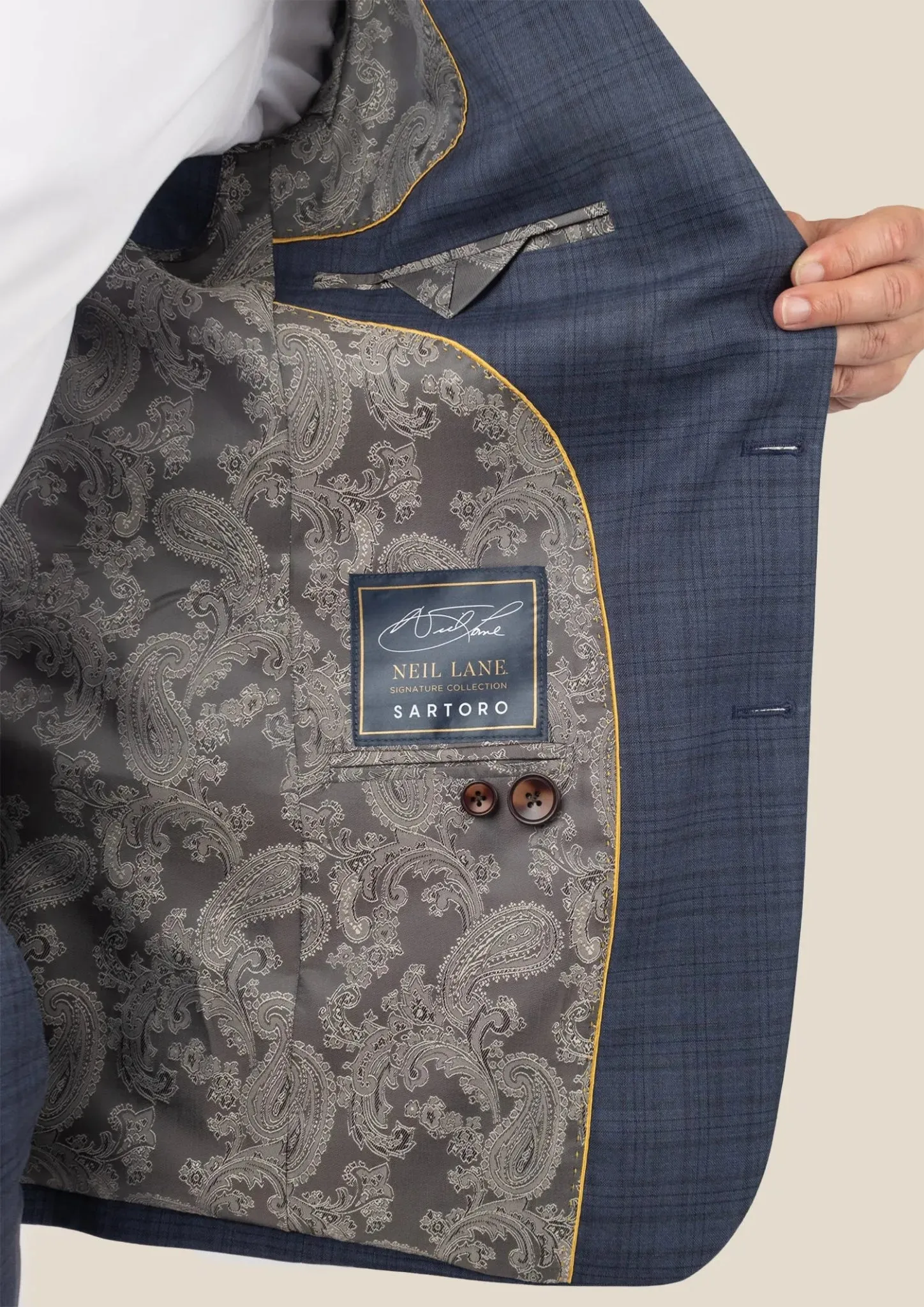 Ellis Twilight Blue Plaid Suit