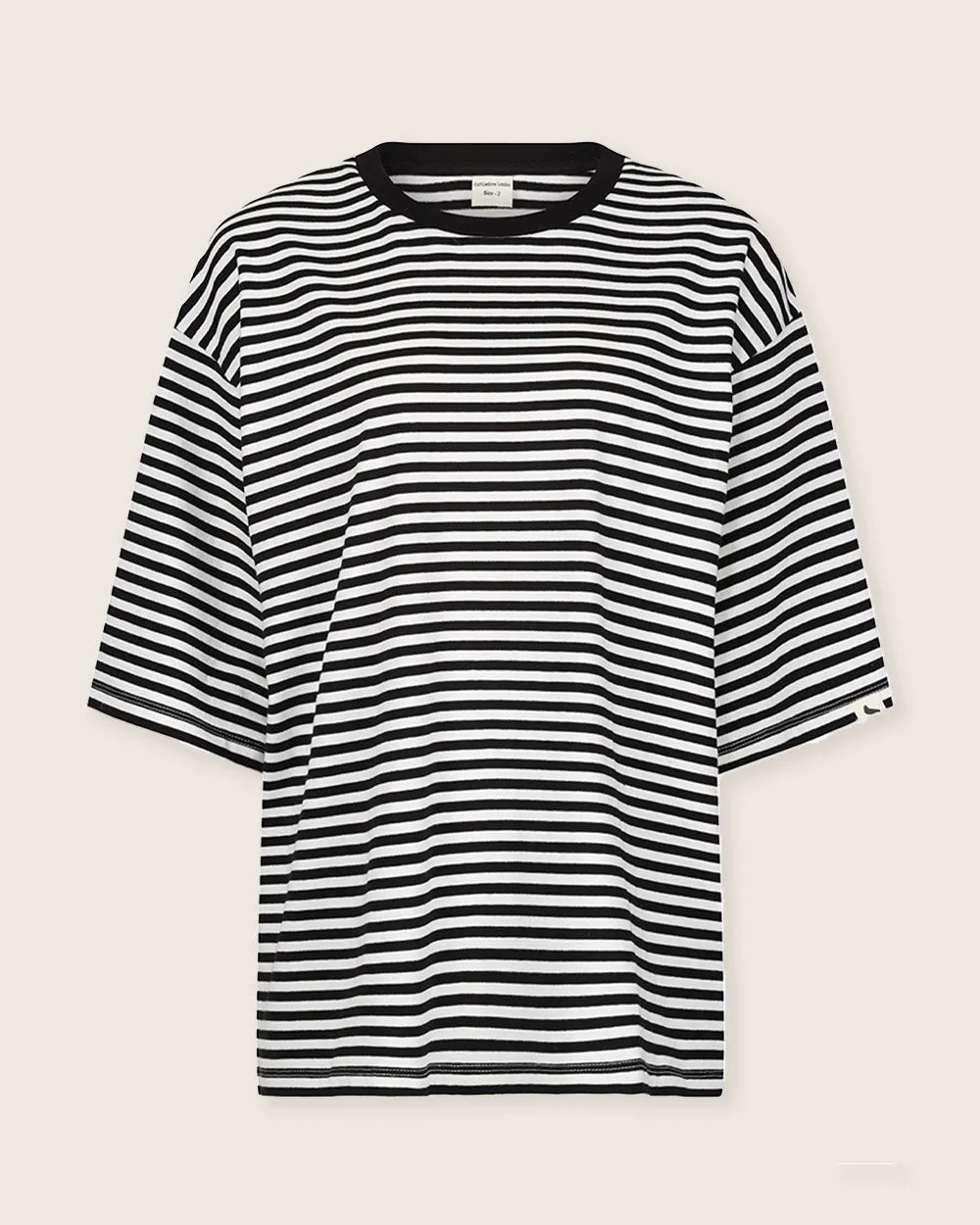 Elsie Multicolour Stripe Print Oversized T-Shirt
