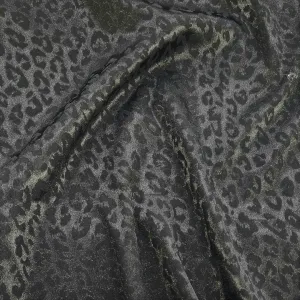 Embossed Satin Spandex Fabric Black 150cm