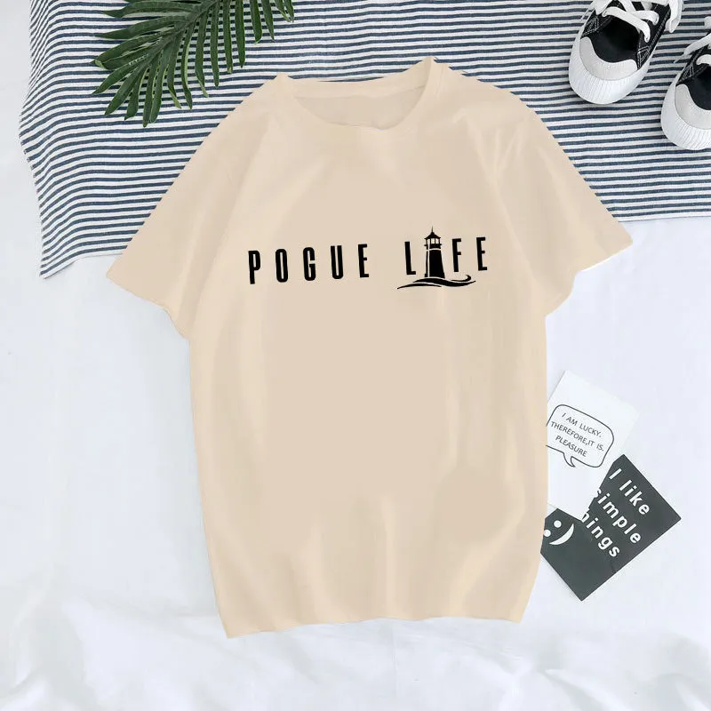 European and American, Digital Round Neck Printed, Summer T-shirt