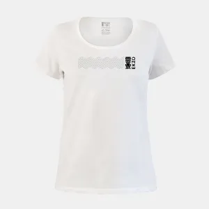 Explorer Tee - Scoop Neck Long wave White