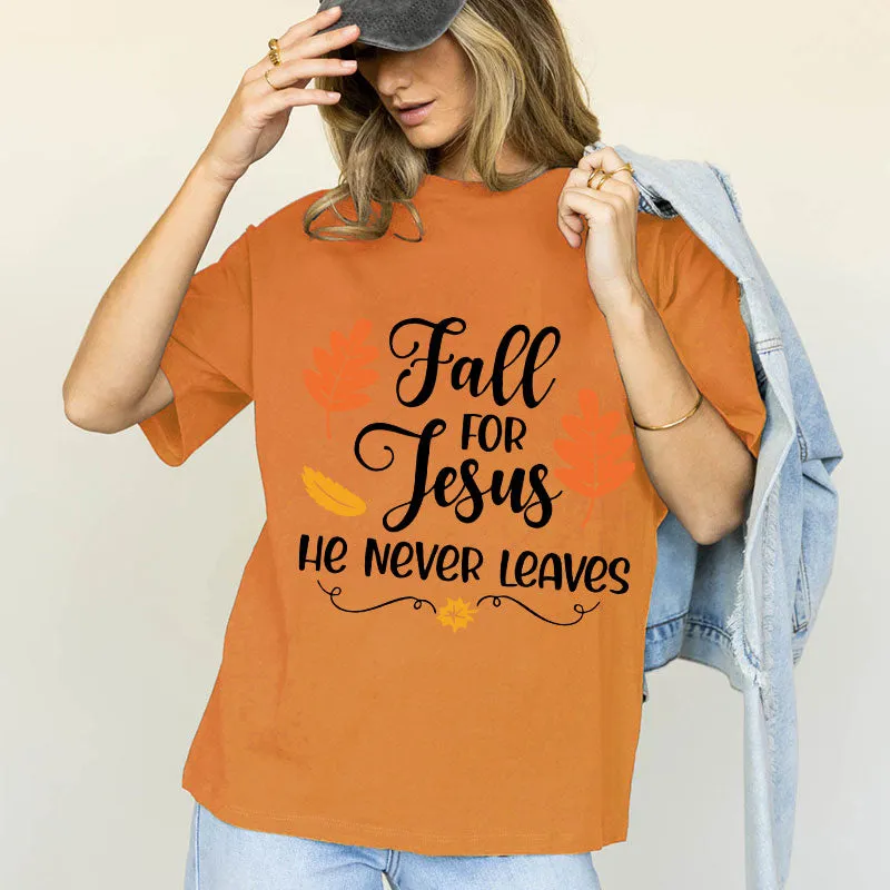 Fall For Jesus Cotton Tee