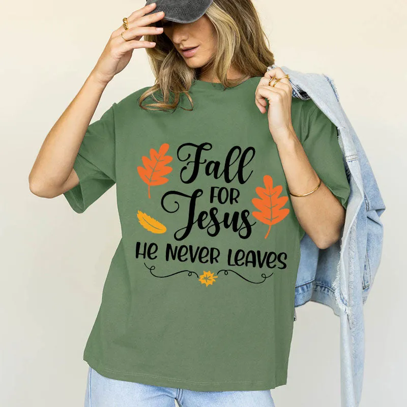 Fall For Jesus Cotton Tee
