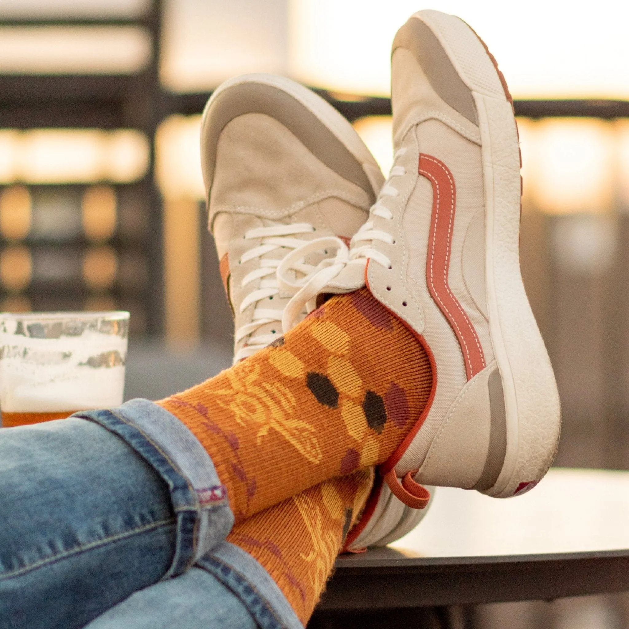 Farm to Feet Womens Ashland Everyday Light Cushion Crew Socks