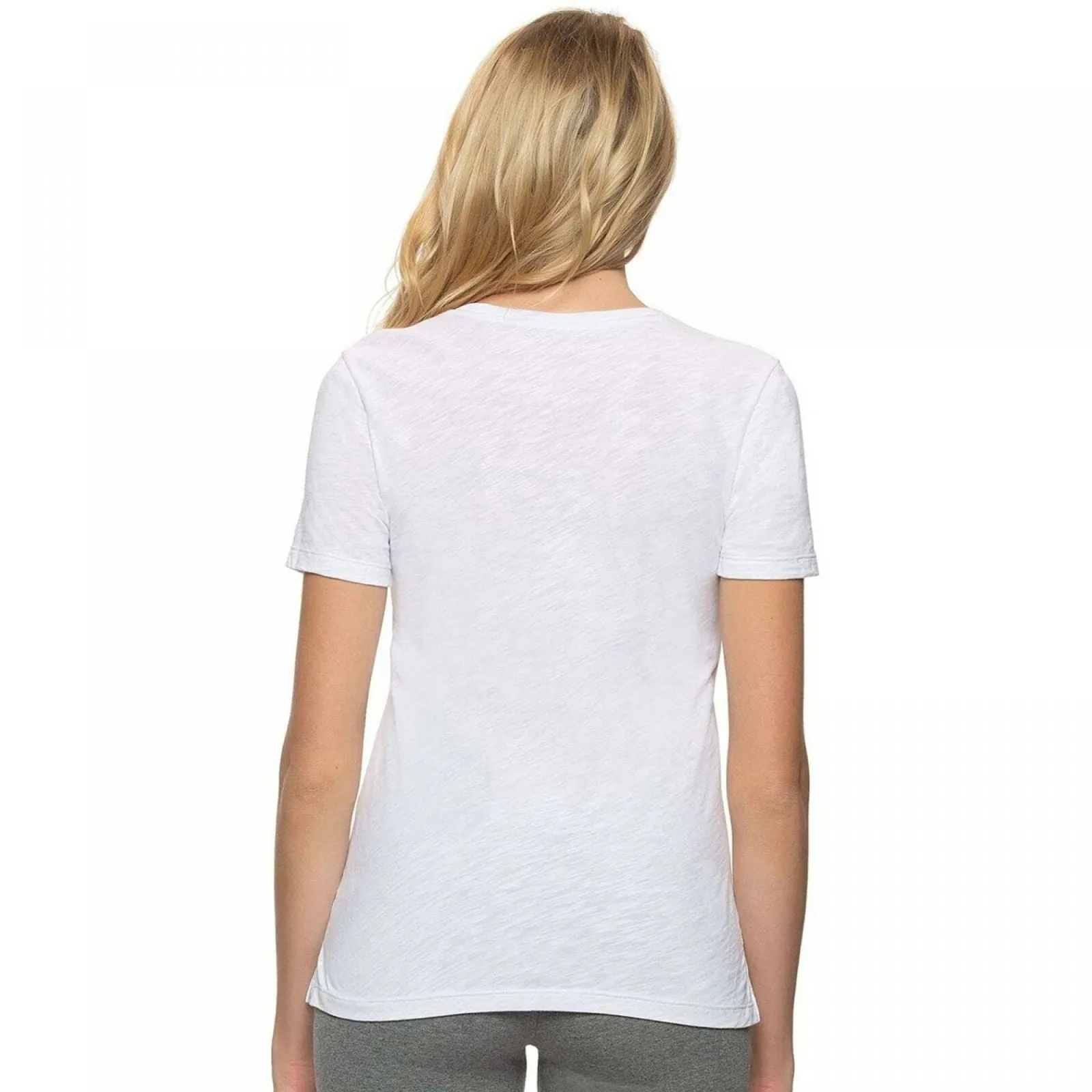 Felina Women's V-Neck Slub Knit T-Shirt