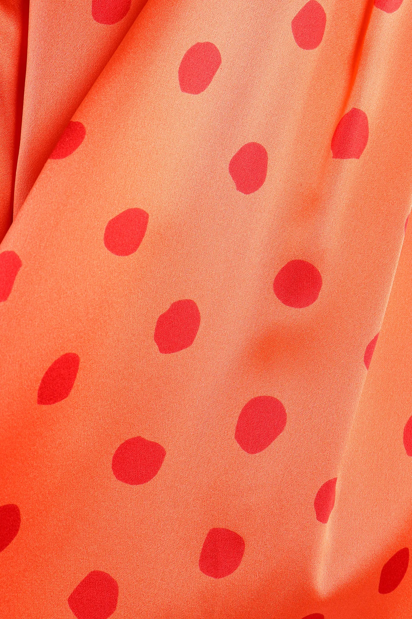 Fire Dot Satin Blouse