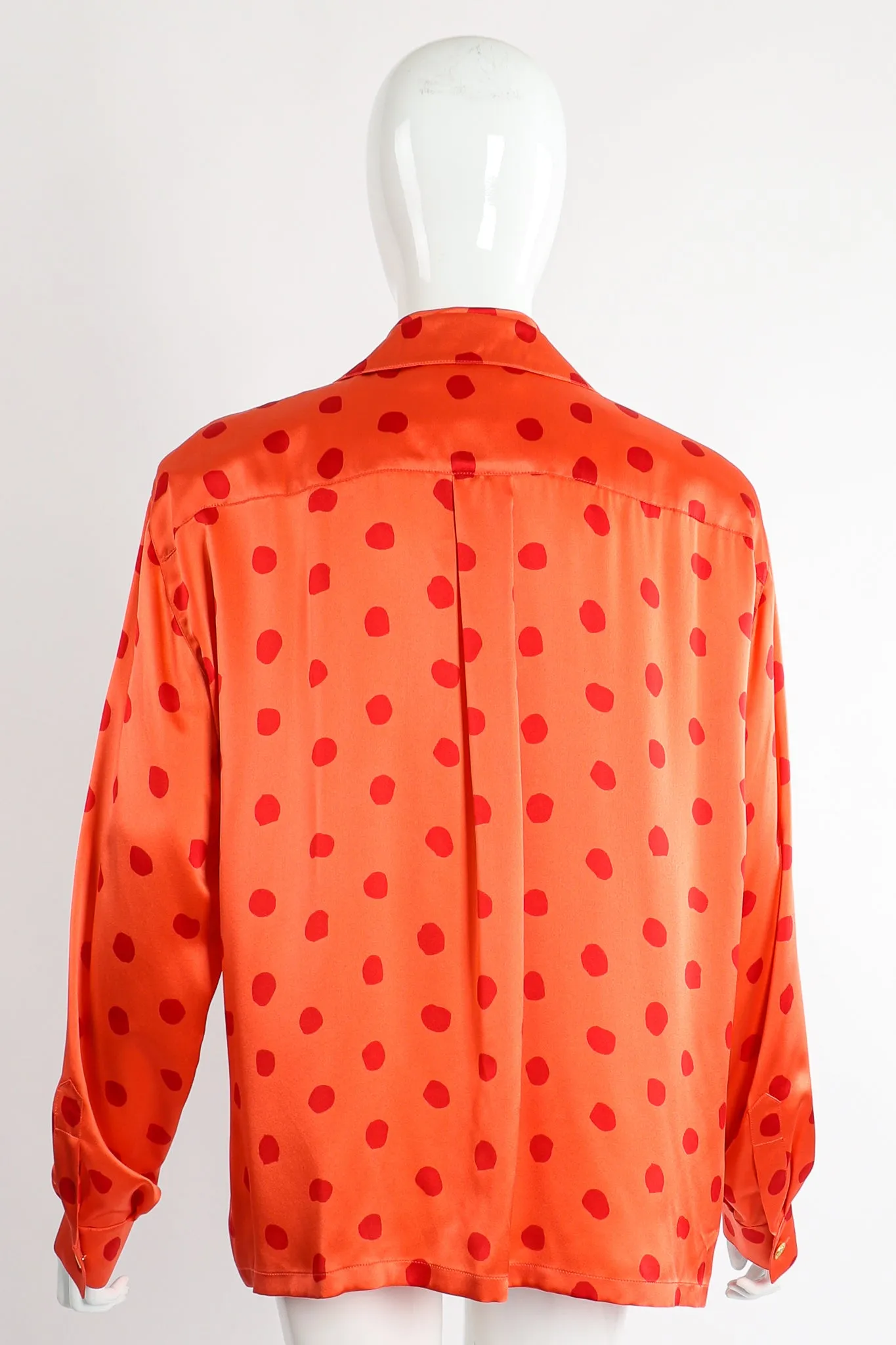 Fire Dot Satin Blouse