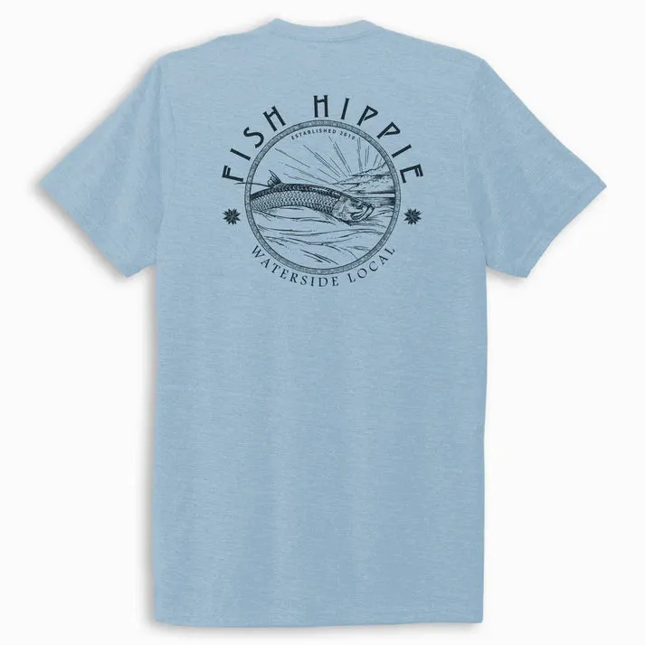 Fish Hippie Silver Skies Tee (Surf)