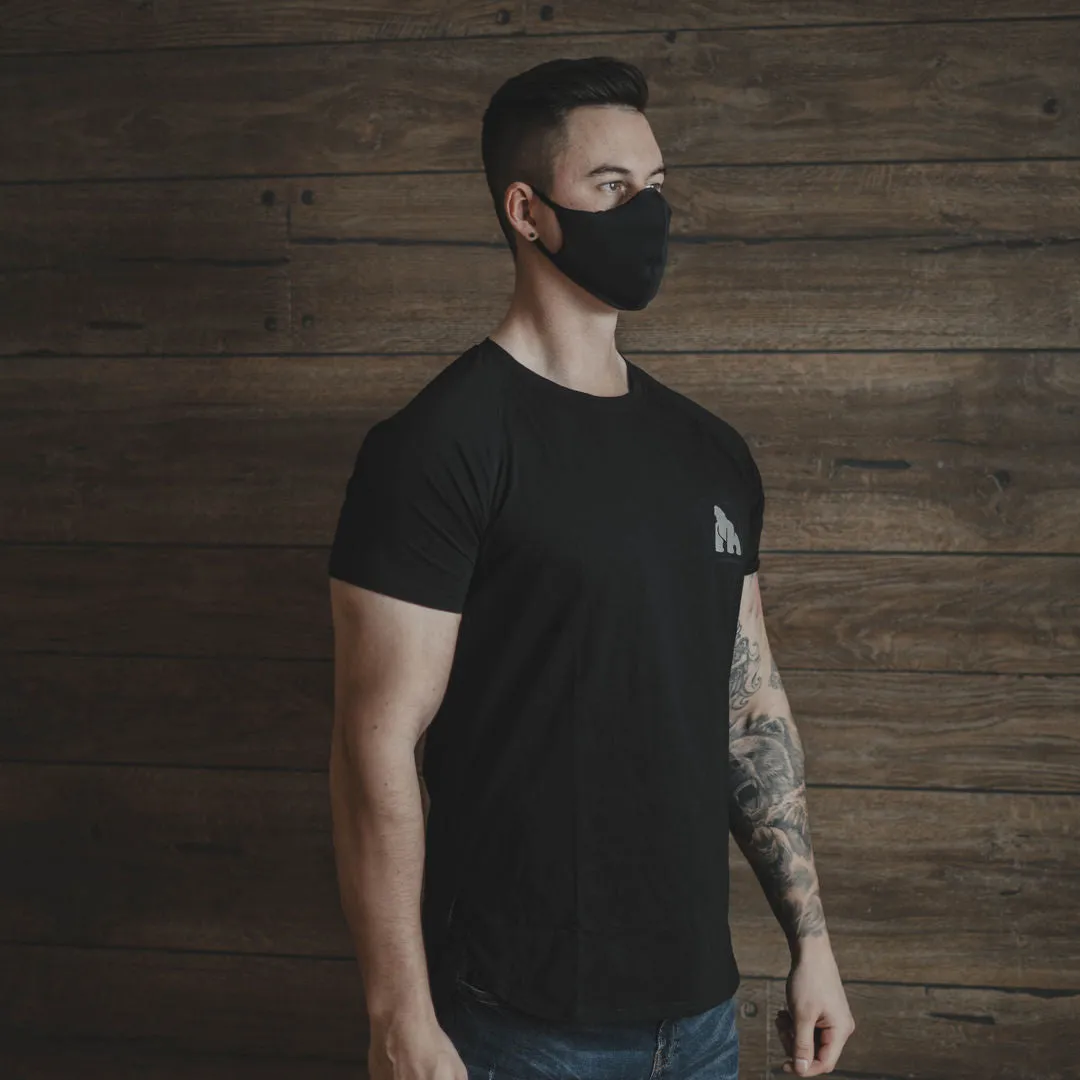 Fitted Scoop Bottom Tee - Black (Men's)