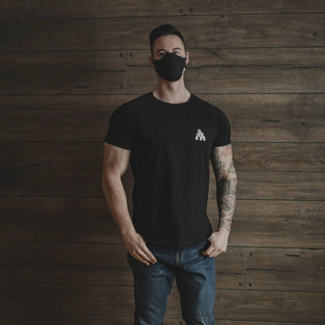 Fitted Scoop Bottom Tee - Black (Men's)