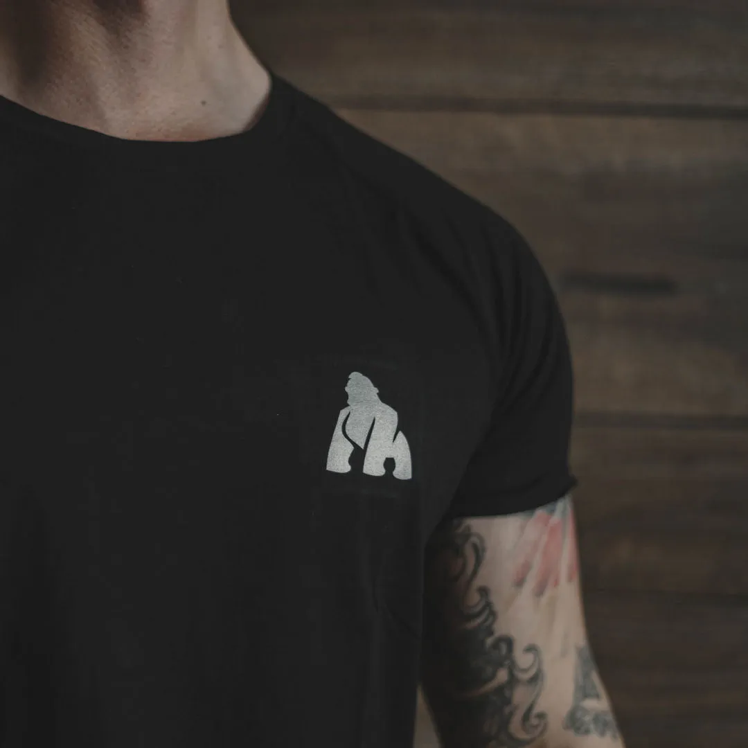 Fitted Scoop Bottom Tee - Black (Men's)