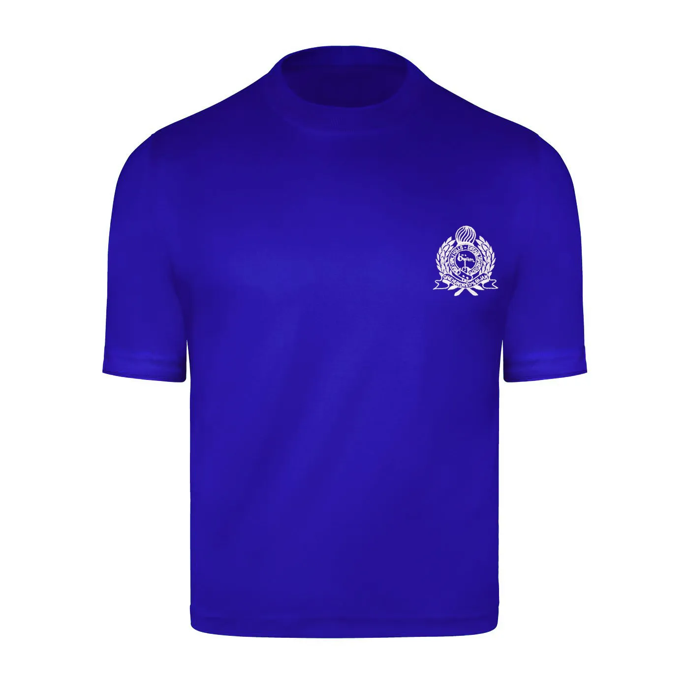French Blue with White Crest Short Sleeve T-Shirt