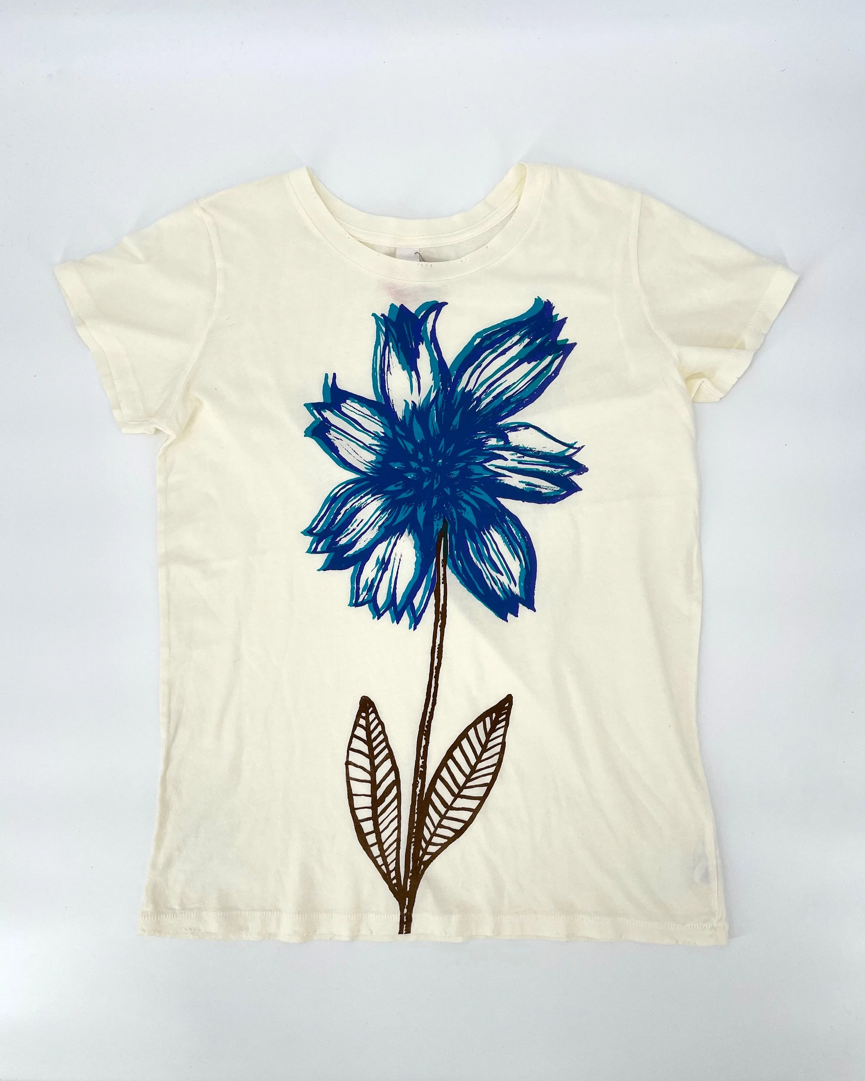Full Bloom Vintage White Tee