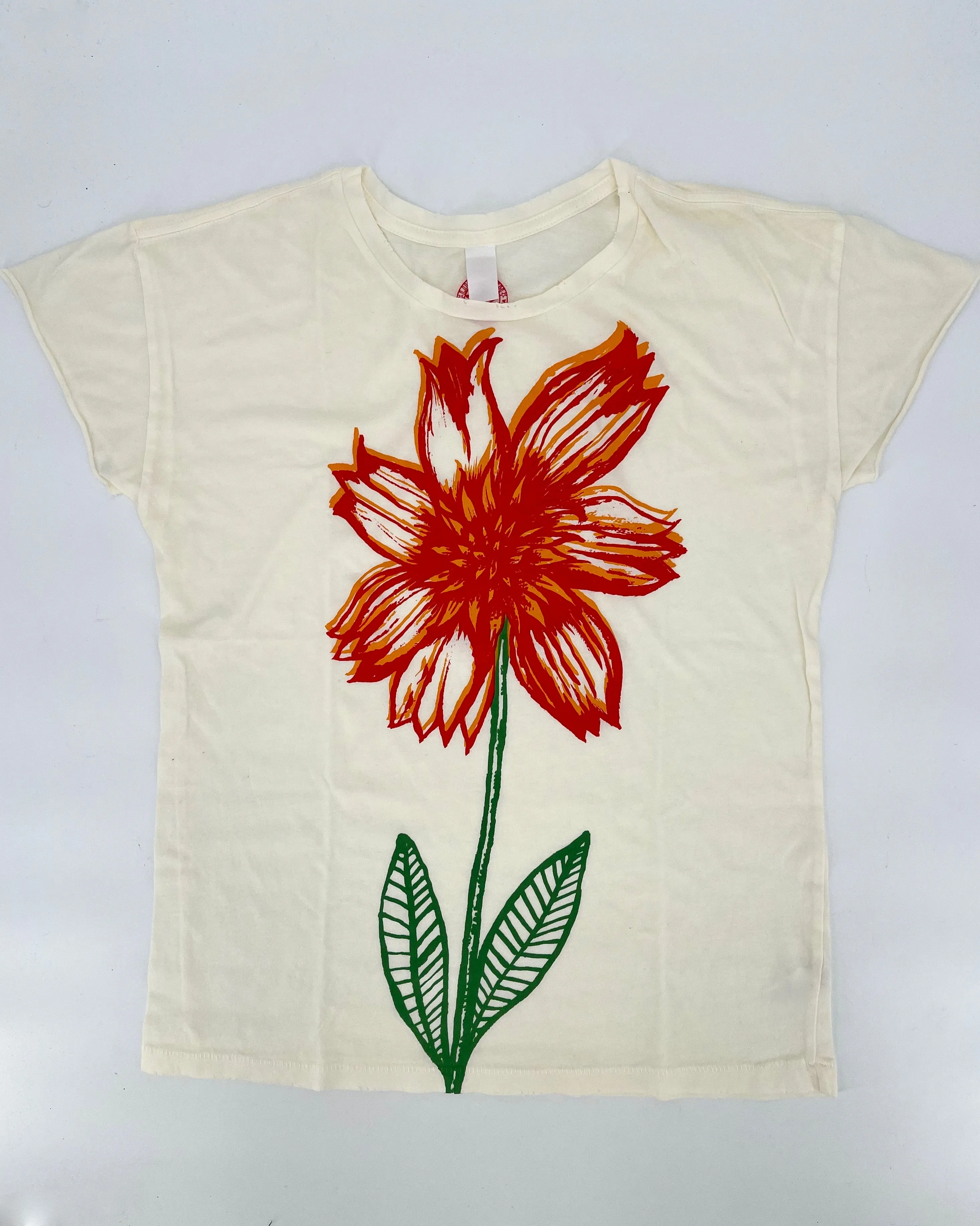 Full Bloom Vintage White Tee