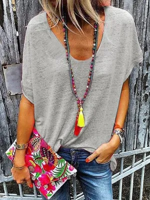 Full Size Scoop Neck Shirt