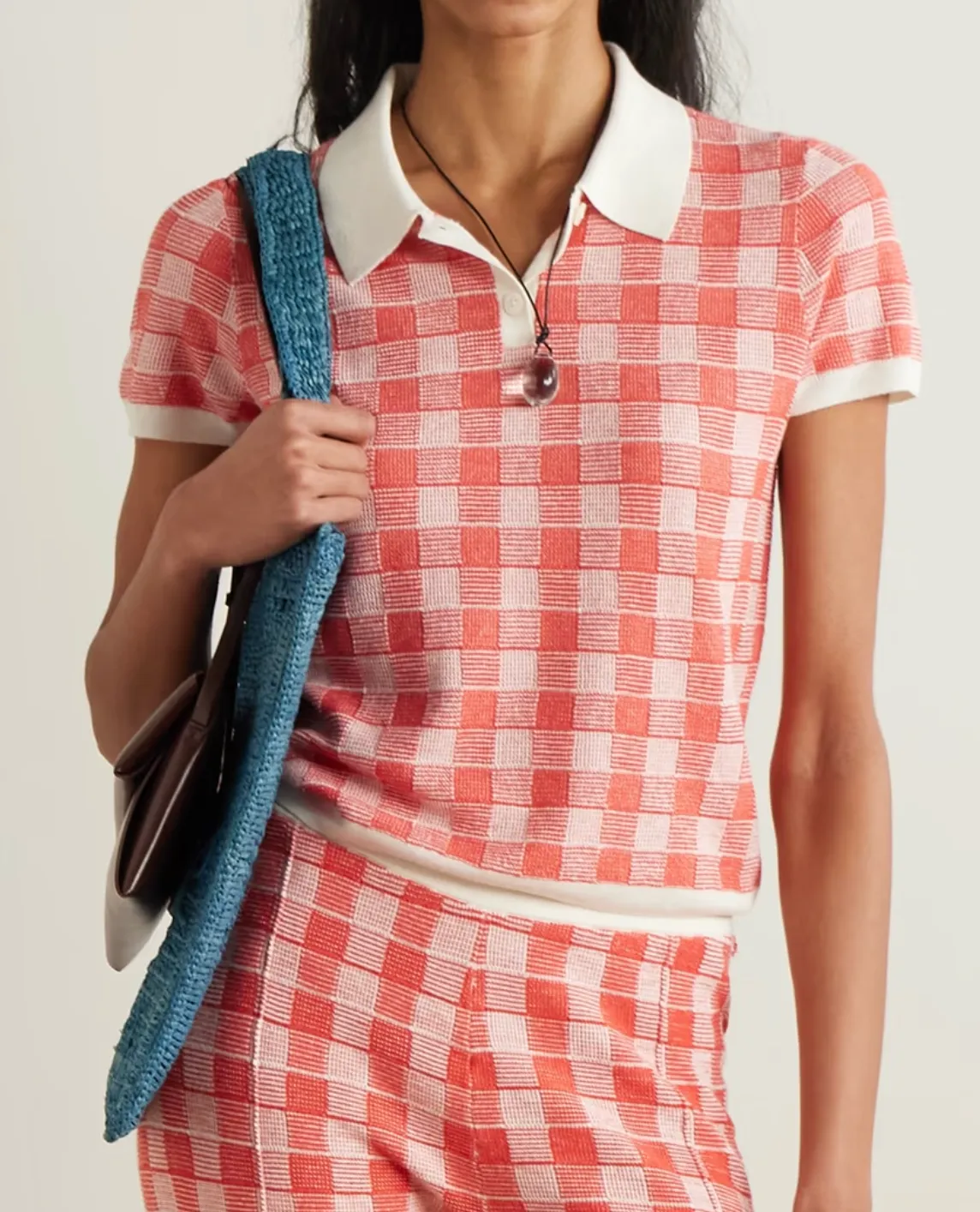 Gingham Polo