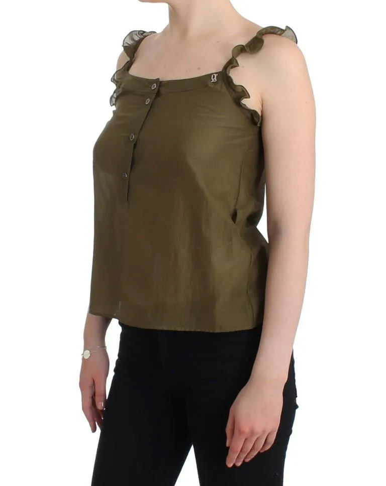 Green cotton top