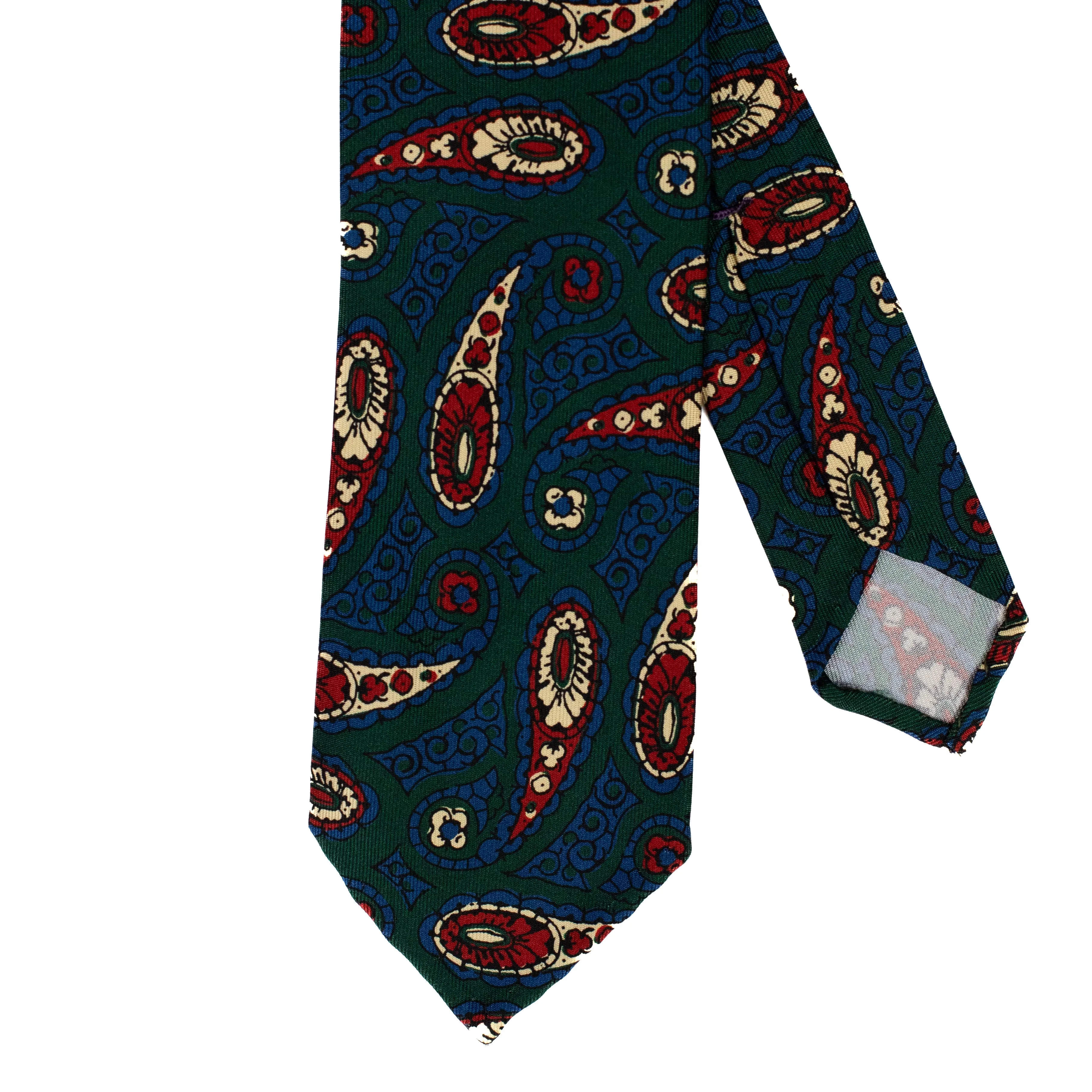 Green Paisley Print Tie