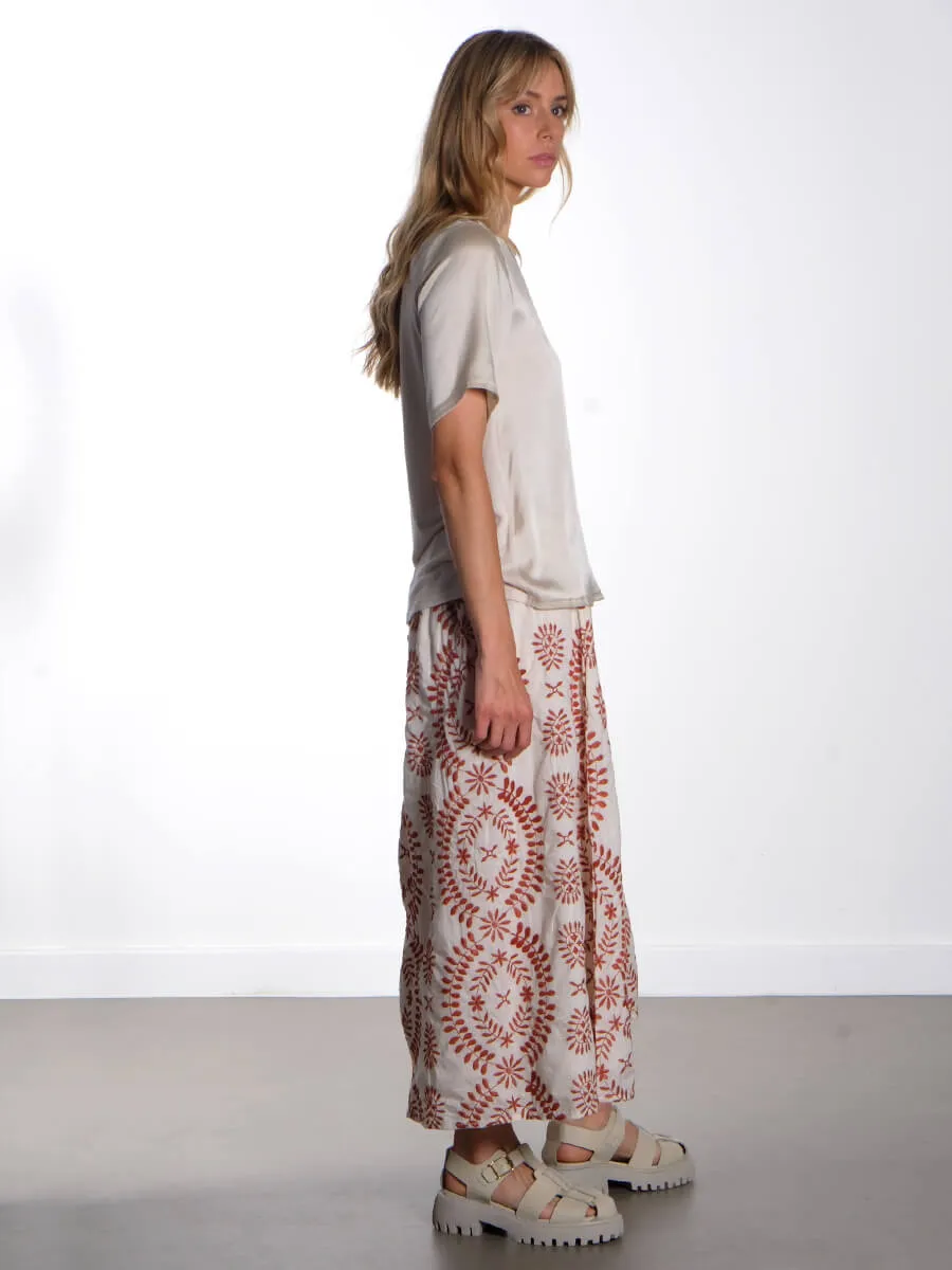 Gunhilda 2 Silk T-Shirt - Turtledove